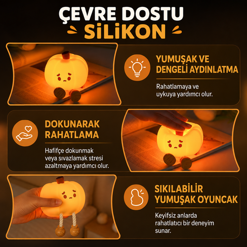 Tatlı Rüyaların Yeni Balkabağı Işık Arkadaşı 🌙✨