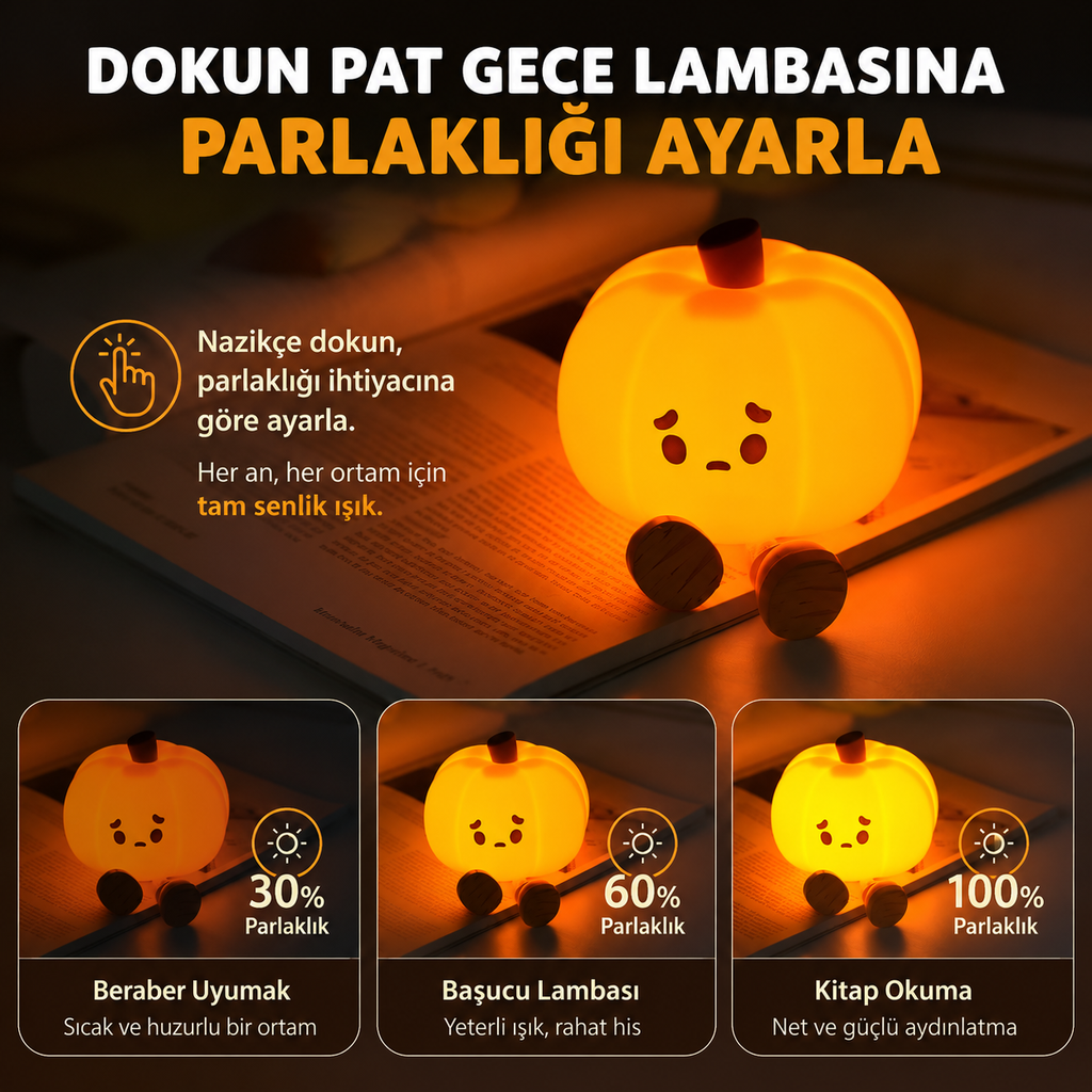 Tatlı Rüyaların Yeni Balkabağı Işık Arkadaşı 🌙✨